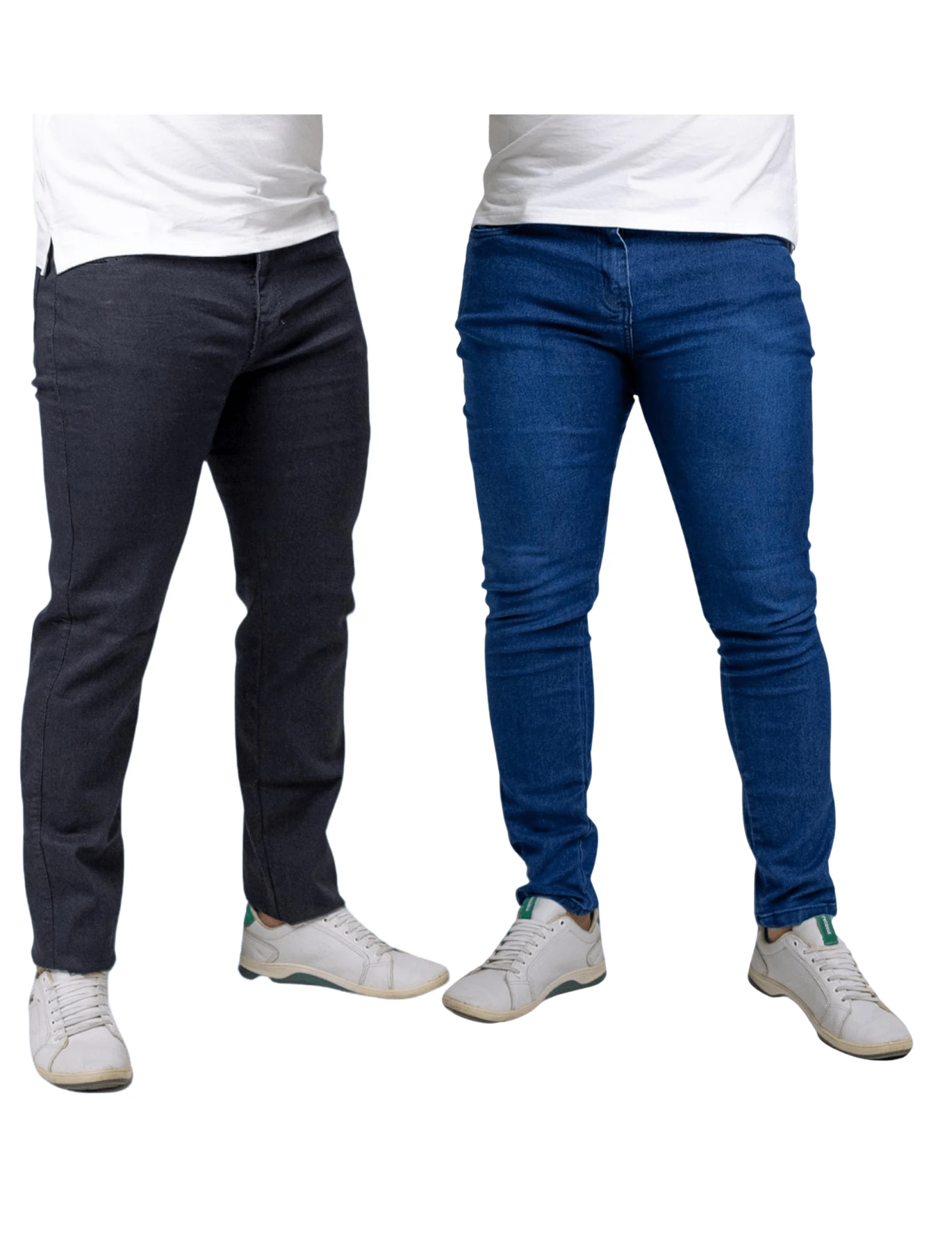 KIT 2 Jeans Men's Slim Lycra Elastane Pants Immediate Shipping - Adult Men's Jeans - Xem 1