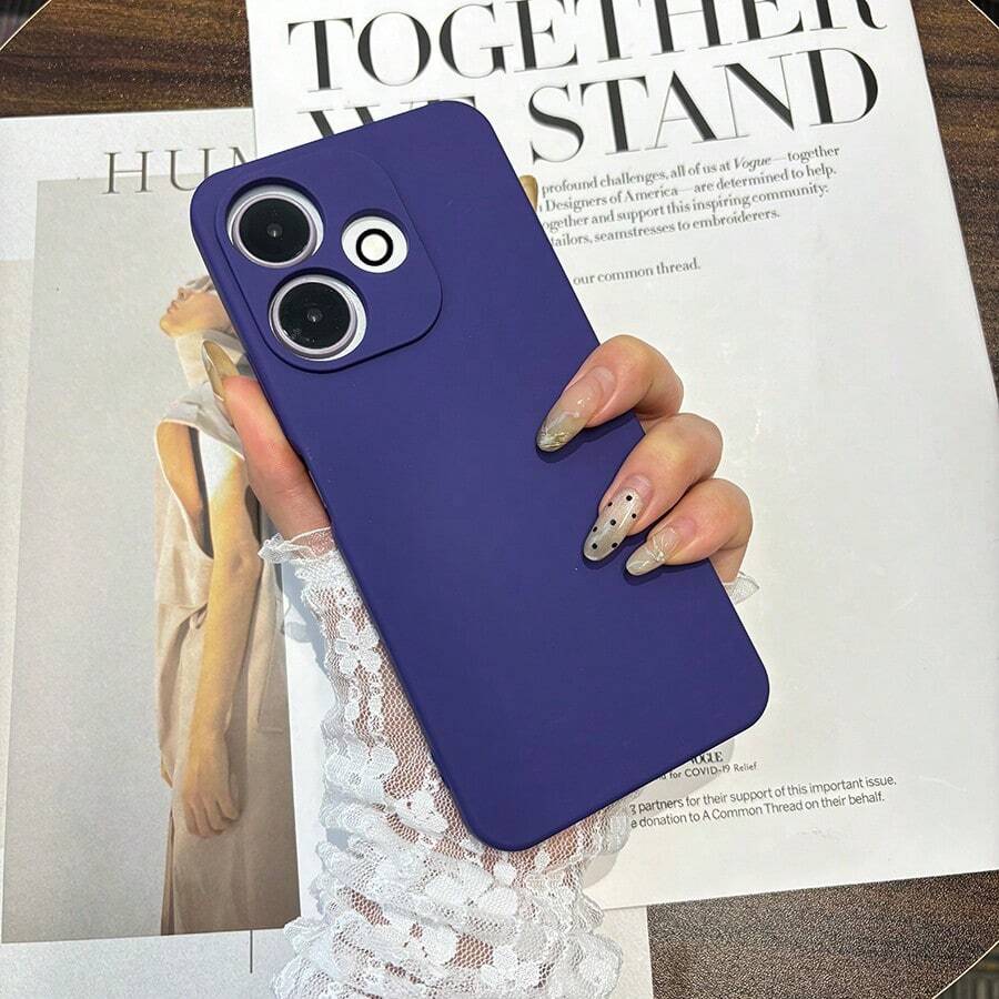 Velvet Skin Feel Phone Case For MI Redmi 13C Note 13 4G/5G Note 13 Pro 4G/5G Note 8 Note 9 A3 9A F5 POCO F5 Pro X5 Pro X6 X6 Pro M6 Pro 4G/5G Premium Quality - 深紫色 - 查看 1