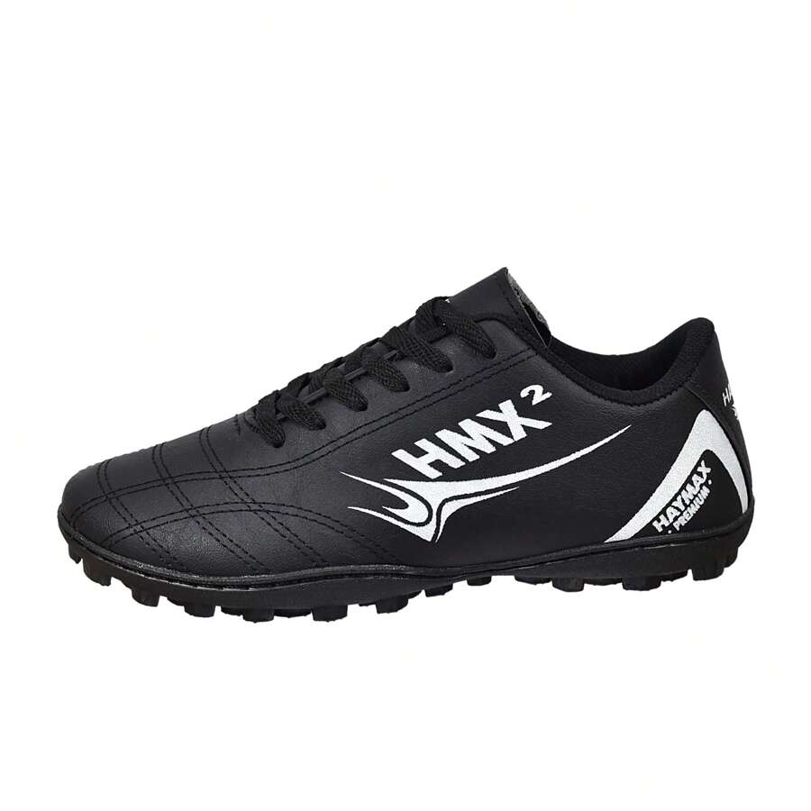 Sociaty Synthetic Grass Premium HMX2 Original Haymax Launch Football Boots - 黑與白 - 查看 1