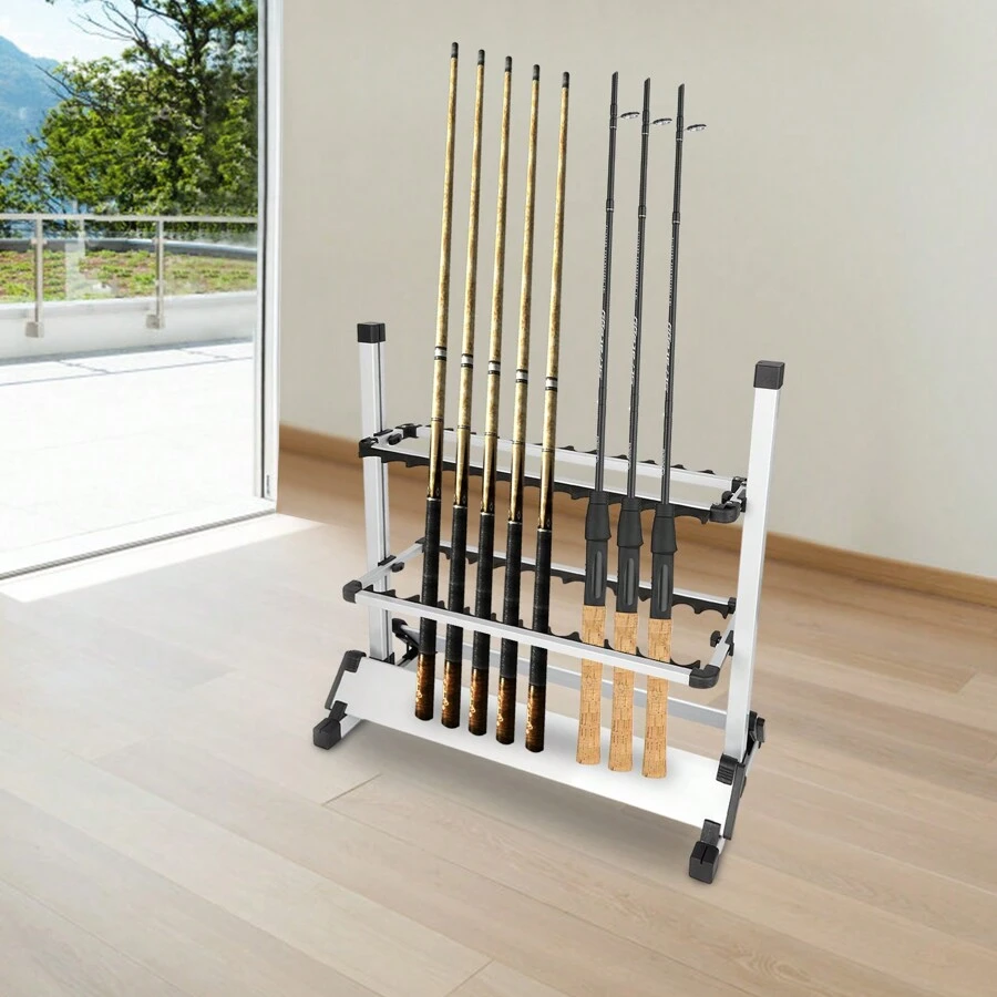 InSyoForeverEC Fishing Rod Racks - Silver - View 1