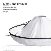 1pc Hair Cutting Cape DIY Hairdressing Cloak Umbrella Cloak Salon Barber Hairdressing Cloak Foldable Haircut Cloak-White, Hair Tools, Hair Products And Accessories For Barber Salon Beauty Back To School, Travel Holiday Essentials, Hair Accessories For Women, Slick Back Brush, Barber Accessories, Hair Dryer, Hair Tools, Hair Stuff, Hair Care, Curly Hair Brush, Barber, Barber Accessories, Hairdressing Equipment, Hairstyle, Hairdressing, Hair, Travel, Hair Products, Hair Tools, Hair Stuff, Barber, Barber Accessories, Barbershop, Hairdressing Equipment - White - View 2