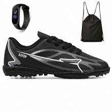 Light Calcados Children's Soccer Cleat Kit For Boys + Backpack + Watch - 黑色 - 查看 1