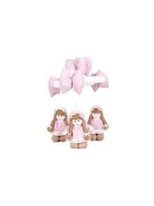 Cloth Dolls Mobile Dress Lese For Baby Rooms - Ornaments And Decoration - 乾枯玫瑰色 - 查看 1