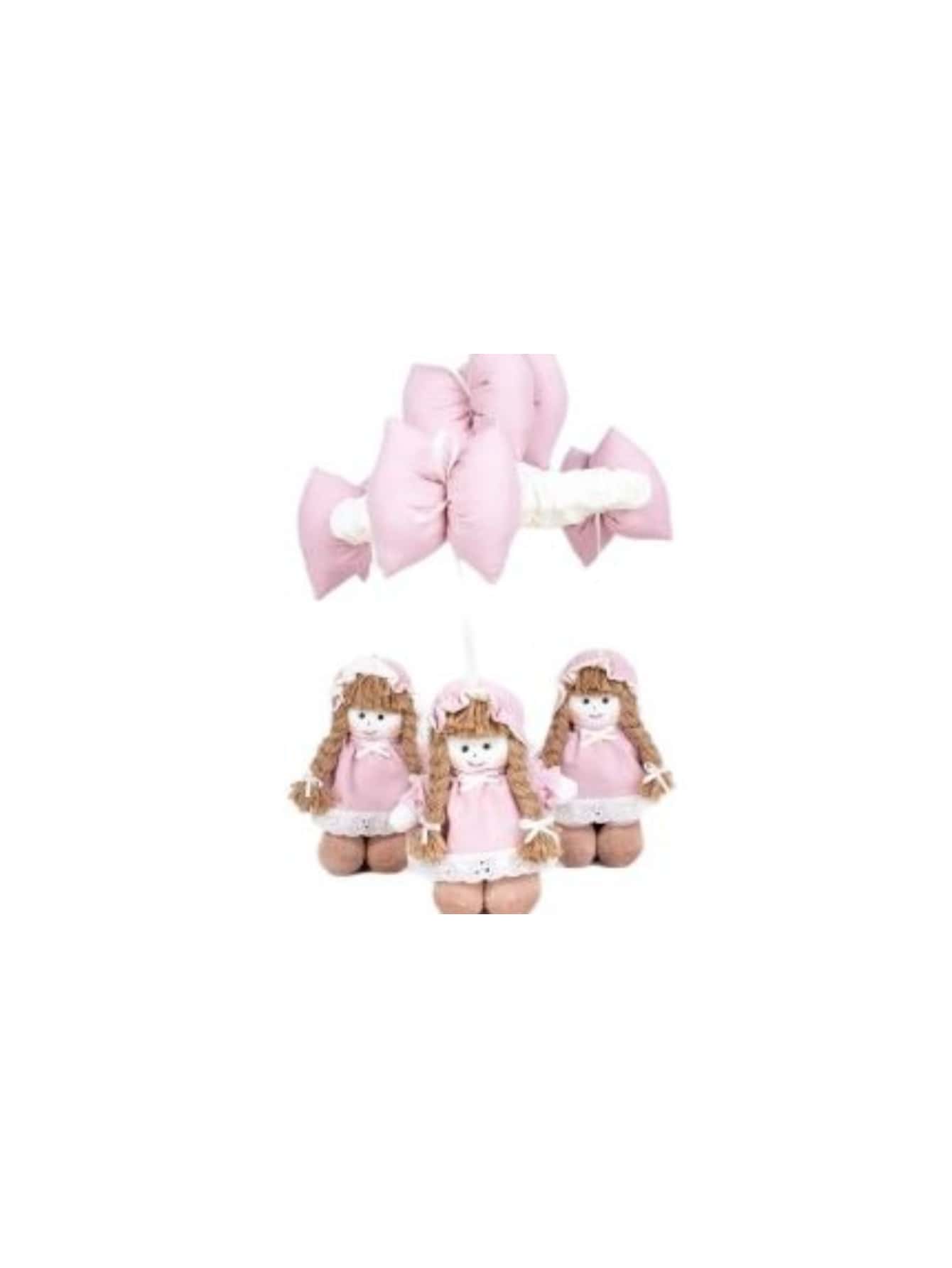 Cloth Dolls Mobile Dress Lese For Baby Rooms - Ornaments And Decoration - 乾枯玫瑰色 - 查看 1