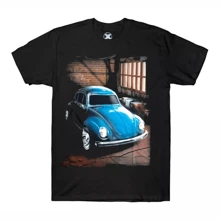 Men's T-Shirt - Car - Vintage  - Rock Shirt - 黑色 - 查看 4