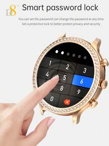 D8 Smartwatch (Answer/Make Call), 1.32" Smartwatch For Women Women IP68 Waterproof, The Bezel Is Embellished With Brilliant S,100+ Sport Modes Fitness Activity Tracker - Gold - View 9