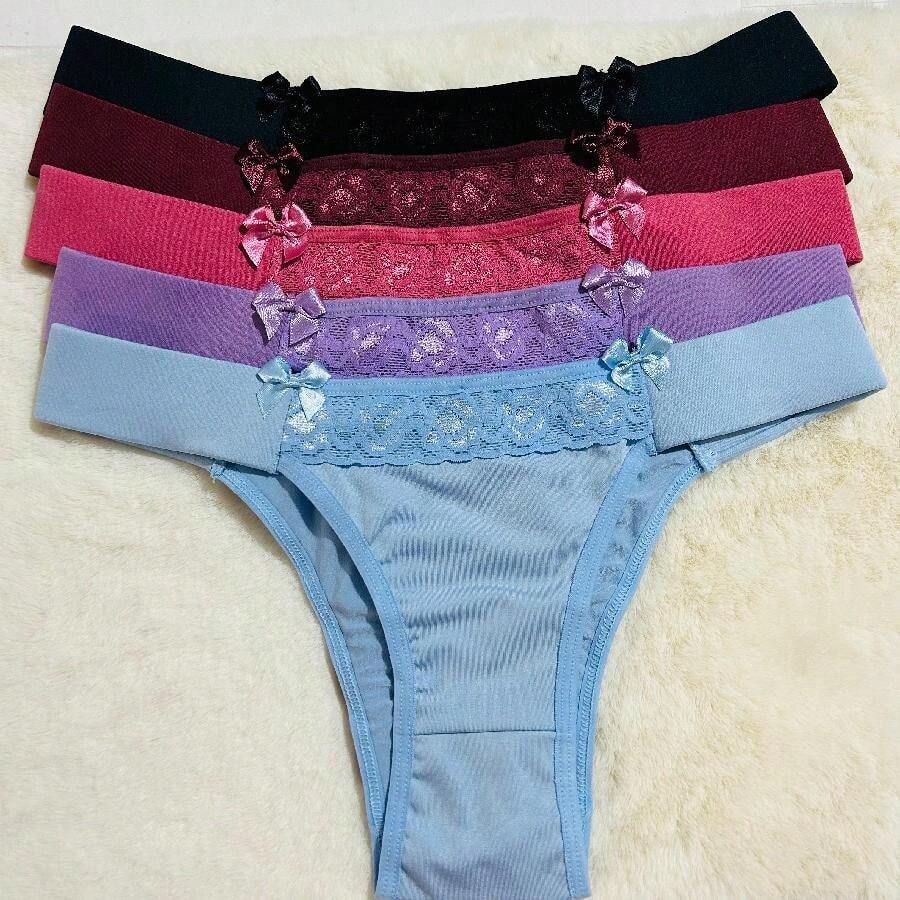 Kit Of 3 Comfort Panties With Sides That Don't Roll Up, Beautiful Colors - 彩色 - 查看 1