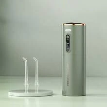 四合一电动牙线，粉色漱口水，3 种颜色和 3 种模式 USB 充电牙线，5 个喷嘴，7 级防水，便携式家庭、旅行、家用，适合作为男女的礼物。 - 彩色 - 查看 12