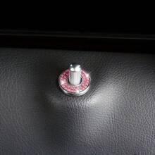 4pcs Car Door Lock Rhinestone Decorative Stickers - Universal Shiny Door Bolt Covers For Auto Interior - one-size - View 5