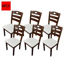 1/4/6pcs Solid Color PU Leather Square Chair Cushion Covers, Waterproof, Removable Seat Pads For Kitchen, Dining, Sofa - Multicolor - View 14