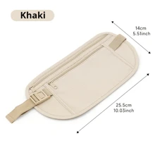 Invisible Travel Waist Packs Pouch For Passport Hidden Belt Security Wallet Case For Running Phone Chest Pack Money Waist Bag Halloween Summer, School