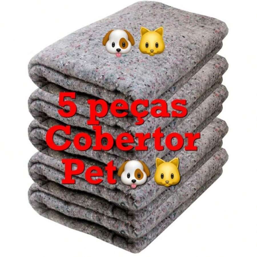 5 Pieces Pet Blanket For Dogs Cats 105 X 0.70 Thick - 灰色 - 查看 1