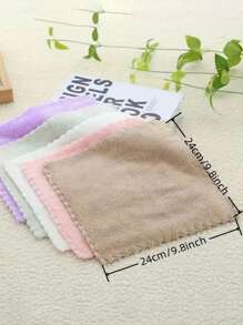 5pcs/10pcs/20pcs/30pcs Random Color Solid Hand Towels (9.4 In*9.4 In), Soft Absorbent Hand Towel For Home, Bathroom, Multi-Purpose Towels For Washing Dishes, Drying Hands Home Bathroom Decor Fall Decor Back To School