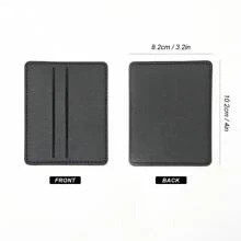 旅行简约超薄前袋钱包，RFID 屏蔽信用卡夹轻便便携，信用卡，身份证白领工作者，节日，周年纪念，生日礼物，配饰，适合青少年夏季休闲户外运动或度假旅行或毕业礼物或生日礼服配饰正式/商务正式情人节创意 - 黑色 - 查看 9