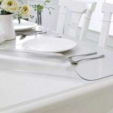 PVC Table Protector Clear Table Cloth Transparent Waterproof PVC Table Cover 1.5mm Thick Wipeable Desk Pad For Dining Room - 100x250cm - View 5