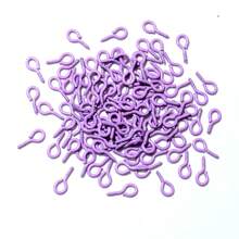 200 pezzi, spilli per occhi colorati di piccole dimensioni 8x4mm, ganci per occhi, per realizzazione di gioielli fai-da-te, accessori