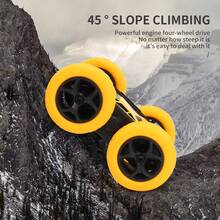 Xe điều khiển từ xa RC Stunt Cars Xe điều khiển từ xa hai mặt lái xe 360 độ lật xoay đồ chơi xe hơi cho bé trai và bé gái làm quà tặng Giáng sinh Lễ Tạ ơn Halloween, Xe điều khiển từ xa, Xe tải điều khiển từ xa, Xe Rc - Màu vàng - Xem 5