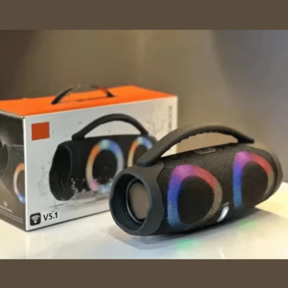 Altavoz JBLL Bluetooth Portátil De Alta Potencia, Subwoofer Inalámbrico de 100W, Resistente Al Agua, Con Luz RGB Colorida, Estéreo Envolvente 360 LEODY