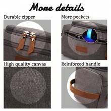 Túi đựng đồ vệ sinh cá nhân dành cho nam, khắc chữ cái đầu và tên bằng laser trên da, màu tùy chỉnh - Quà tặng cho chồng, bố, bạn trai, Túi du lịch thủ công, Bộ đồ dùng cạo râu chống thấm nước - Nhiều màu - Xem 7