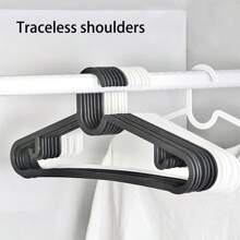 5件/10件轻质防滑塑料衣架，PP材质，家用 - 彩色 - 查看 8