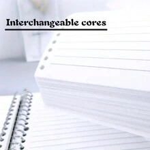 1pc Clear Loose-leaf Notebook, Simple Portable Journal Notebook For School Student, Office