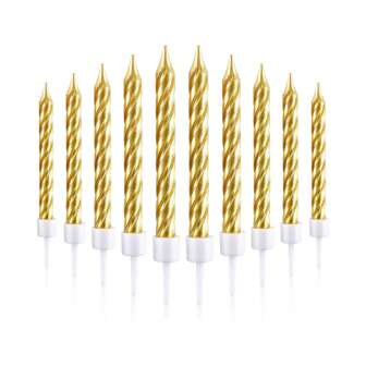 10pcs Gradient Birthday Candles For Adults, Birthday Cake Candles Perfect For Christmas Wedding Theme Party For Birthday Wedding Party Cake Decorations