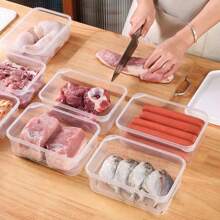 2000ml Refrigerator Storage Box, Containing Meat, Frozen And Fresh-Keeping Box With Lid, Refrigerated And Organized Box, Storing Food To Prevent Cross Flavors - Multicolor - View 7