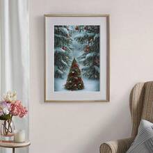 1 tấm áp phích vải canvas mừng Giáng sinh vui vẻ, Cây thông Noel trong tuyết, Món quà lý tưởng để trang trí tường thẩm mỹ, Nghệ thuật treo tường, Phòng ngủ, Phòng khách, Hành lang bếp, Trang trí tường và Trang trí phòng, Không khung. - Nhiều màu - Xem 4