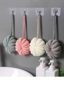 1pc沐浴花球,50g大号沐浴球,日式简约洗澡淋浴沐浴球,可爱泡沫沐浴球,去角质沐浴网 - 彩色 - 查看 2