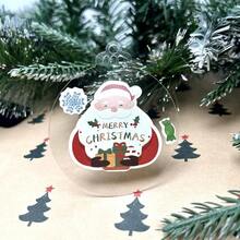 50 件/套、100 件/套、3 英寸经典透明亚克力圣诞饰品 - DIY 工艺空白吊坠，用于节日装饰、童话主题、多功能吊坠和装饰，适合情人节、感恩节、新年 - 透明 - 查看 7
