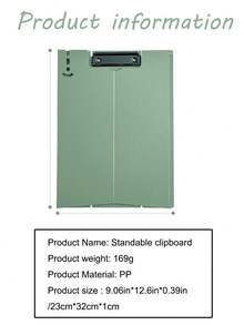 Standable File Board Folder For A4 Size, Specially For Students. It's Used For Writing, Organizing Materials, Test Papers And Holding Books. - Multicolor - View 3