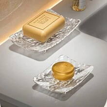 1 pièce Boîte à savon pour égoutter l'eau, boîte à savon de salle de bain, plan de travail, support à savon non perforé, boîte à savon de salle de bain, décoration de salle de bain, décoration d'automne, rentrée scolaire - Multicolore - Voir 6