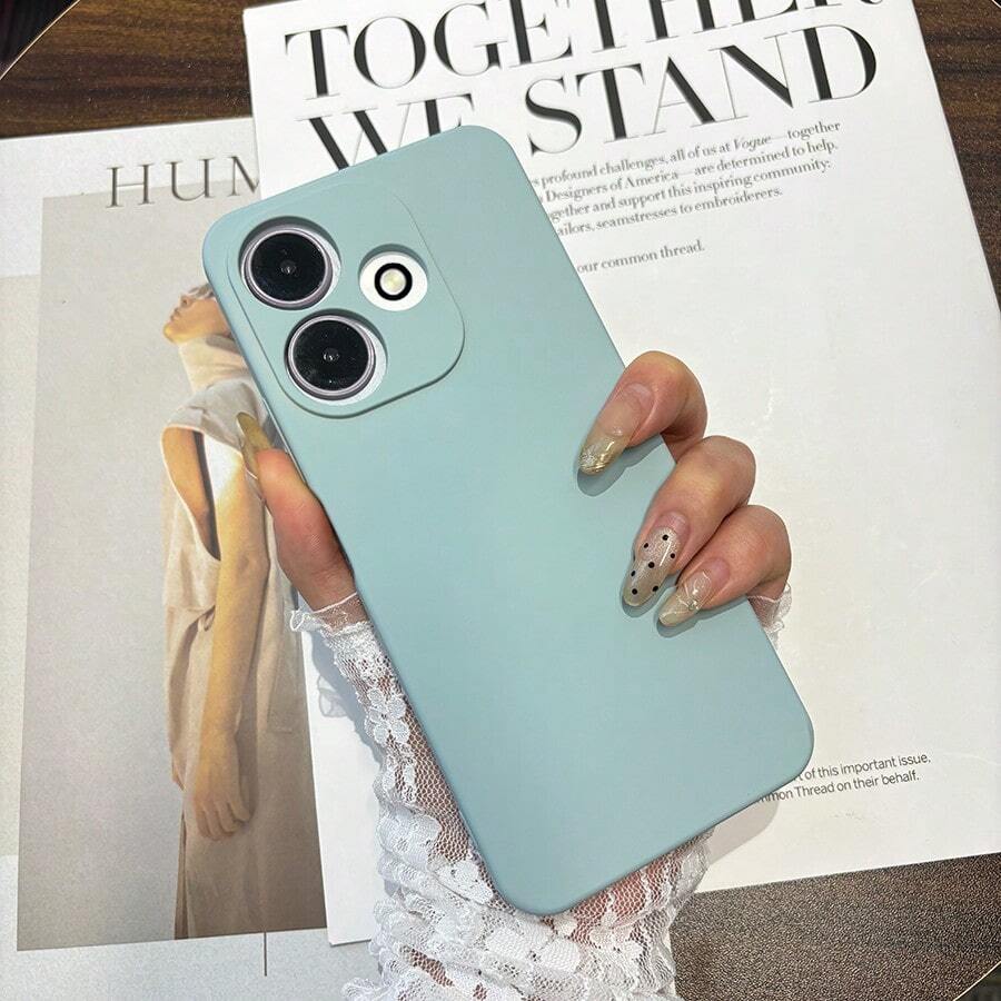 Premium Velvet Silicone Case For Samsung A01 A01 Core A02 A03S A03 Core A05 A05S A1 A2 A10 A10S A13 4G A14 A15 A20 A21S A22 4G A23 A24 A25 A30 A31 A32 A34 A51 A52 A54 A55 A71 S20 FE S21 S21 FE S23 FE S24 S24 Plus S24 Ultra M34 M54 J6 Silky Touch - Xanh xám - Xem 1