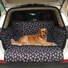 Waterproof Heavy Duty Dog Car Boot Liner Bumper Dirt Pad Pet Cover Protector Mat - Black - View 9