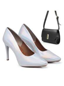 Women's Pointed Toe Pump Shoe Kit With Shoulder Bag - 變色龍 - 查看 1
