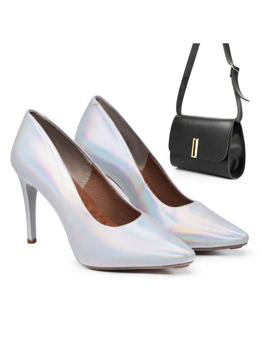 Women's Pointed Toe Pump Shoe Kit With Shoulder Bag - 變色龍 - 查看 1