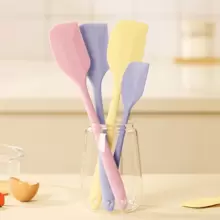 Keidason 2 PCS, 2-In-1 Silicone Spatula, Silicone Spatula Spatula, Mini Silicone Spatula, Jam Spatula, Heat-Resistant Cream Spatula, Mixing And Baking Tools, Kitchen Utensils, Apartment Essentials, College Dorm Essentials, Back-To-School Supplies