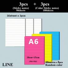 8入組/3入組，行備忘錄，自黏便條紙，大尺寸標線白色紙張，每套30張，易貼在辦公室/家庭/學校布告欄上 - 白色 - 查看 15