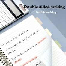 1pc Clear Loose-leaf Notebook, Simple Portable Journal Notebook For School Student, Office