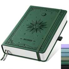 Jurnal pentru caiet necompletat - 320 de pagini, hârtie groasă de 100 g/m², legare din piele artificială A5, caiet de schițe pentru desen, pictură și artă, necăptată, bloc de schițe simplu, pentru bărbați și femei, scris de lucru, 5,75 x 8,38