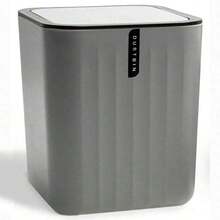 Desktop Trash Can Small Mini Garbage Can Plastic Dustbin With Shake Cover, Desktop Trash For Decorative Countertop And Housewarming Gift, Christmas Gift(Black, White, Gray, Beige) Kitchen Items Kitchen Accessories Kitchen Kitchen Tools - Multicolor - View 11