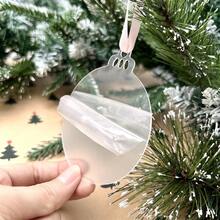 50 件/套、100 件/套、3 英寸经典透明亚克力圣诞饰品 - DIY 工艺空白吊坠，用于节日装饰、童话主题、多功能吊坠和装饰，适合情人节、感恩节、新年 - 透明 - 查看 6