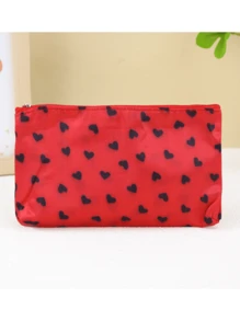 1 件豹纹拉链化妆包时尚多功能包化妆袋或旅行/便携钱包女士