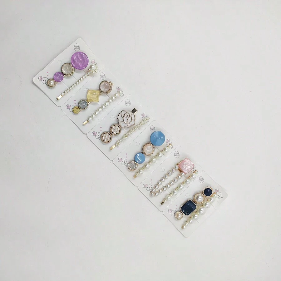 Kit 6 Pairs Of Clip Cards Width 7.5cm - Màu xanh Ô liu - Xem 1