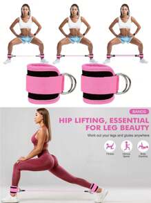1 pieza/Set de 5 piezas Almohadilla para Sentadillas con Barra, Protección de Espuma para Hombro y Cuello para Patadas de Cadera, Sentadillas y Levantamiento de Pesas - Accesorio de Entrenamiento de Fitness para Hombres y Mujeres Accesorios de Gimnasio - Rosa - Ver 2