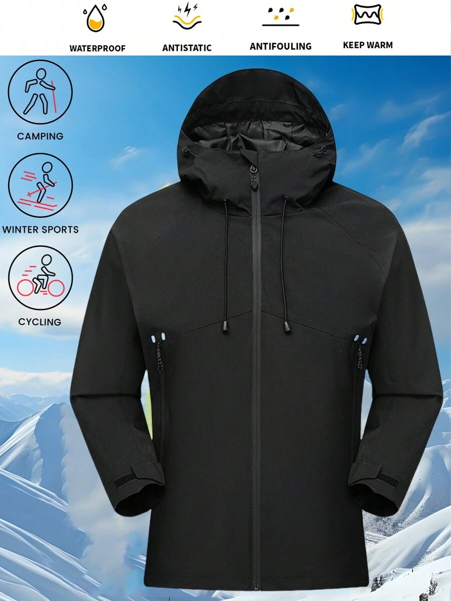 1buc femeie sport în aer liber Drumeții schi camping jachetă rezistentă la vânt
