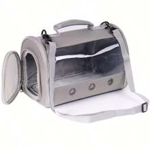 1 pezzo Gabbia portatile da viaggio per piccoli animali, da usare per trasportare porcellini d'India, uccelli, conigli, tartarughe, lucertole, criceti, animali domestici, zaino trasparente in TPU per il trasporto