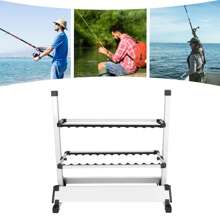 InSyoForeverEC Fishing Rod Racks - Silver - View 2