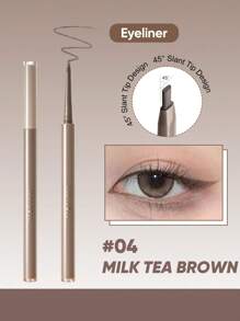 JUDYDOLL 0.06g Gel Eyeliner Pen, Orange Flower, Smooth, Waterproof, Smudge-Proof, Long-Lasting, Suitable For Beginners, Unique Gift For Friends And Girlfriends - #04 MILKY BROWN - 查看 2