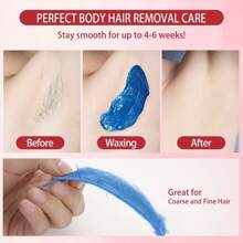 Viilife Pink Waxing And Hair Removal Set 200cc Wax Heater 4 Packs Of Waxing Wax Beans 20 Waxing Sticks Suitable For Women To Wax And Remove Hair At Home. - View 2